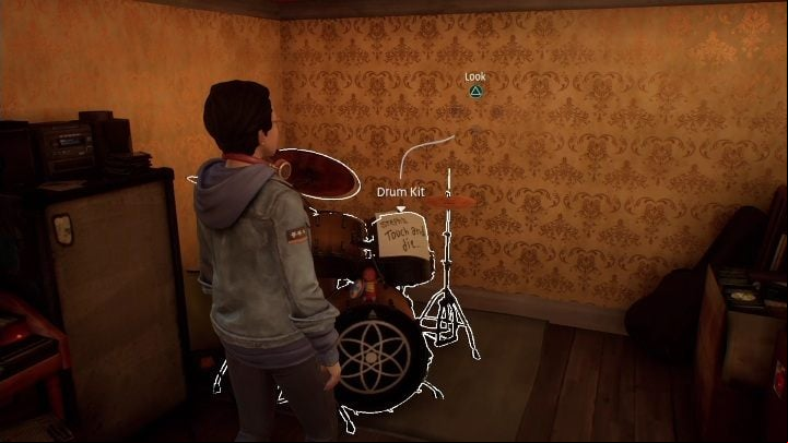 Exploring the store, you will find the drums - Life is Strange True Colors: Vinyl shop - walkthrough - Episode 1 Side A - Life is Strange True Colors Guide