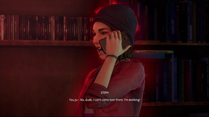 After buying a gift, Steph will appear - Life is Strange True Colors: Vinyl shop - walkthrough - Episode 1 Side A - Life is Strange True Colors Guide