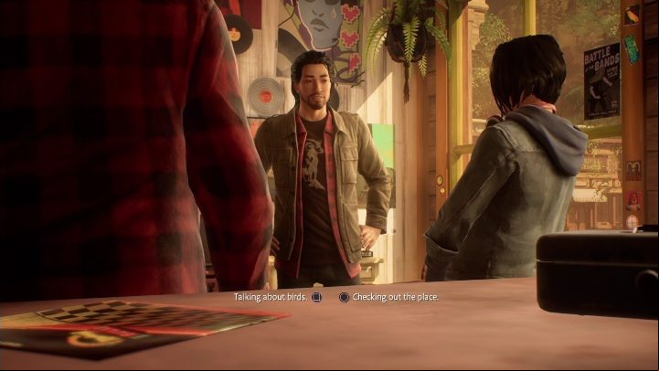 Ryan will cover the vinyl so you can hide it in your bag - Life is Strange True Colors: Vinyl shop - walkthrough - Episode 1 Side A - Life is Strange True Colors Guide