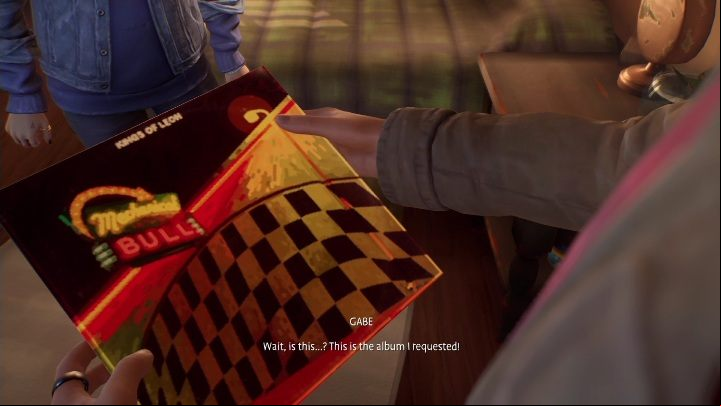 Alex will give his brother the vinyl she bought earlier, and a little party will start - Life is Strange True Colors: First visit to the apartment - Episode 1 Side A - Life is Strange True Colors Guide