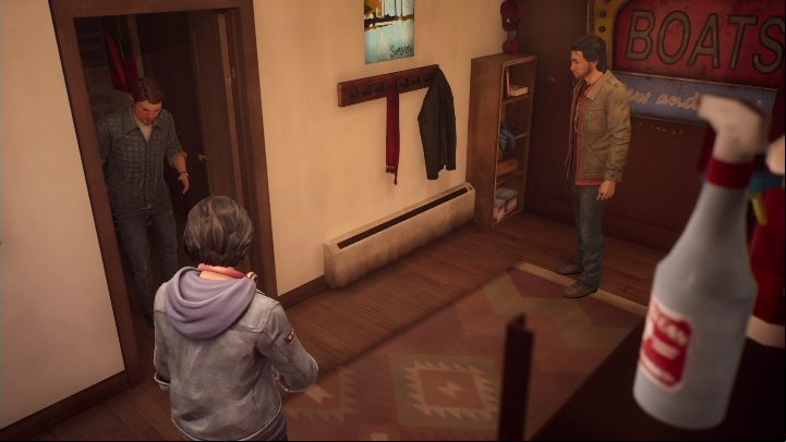 After the fight, Mac will leave the apartment mumbling - Life is Strange True Colors: First visit to the apartment - Episode 1 Side A - Life is Strange True Colors Guide