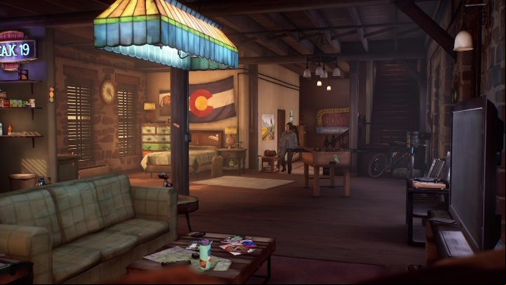 After her brother leaves, Alex will go to the bathroom - Life is Strange True Colors: Visiting the apartment - walkthrough - Episode 1 Side A - Life is Strange True Colors Guide