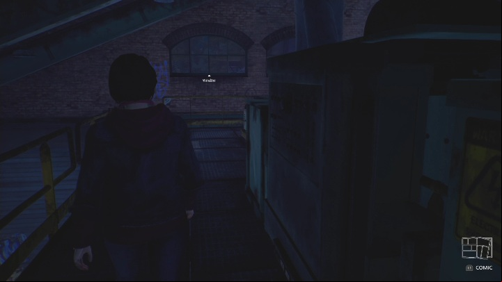 You need to get to the very top of the stairs and head towards the window - Life is Strange True Colors: search for Ethan - walkthrough - Episode 1 Side A - Life is Strange True Colors Guide