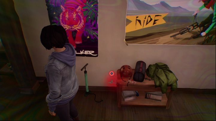 This secret is located in the hallway, just behind a small wooden shelf - Life is Strange True Colors: Episode 1, Memories - list - Memories - Life is Strange True Colors Guide