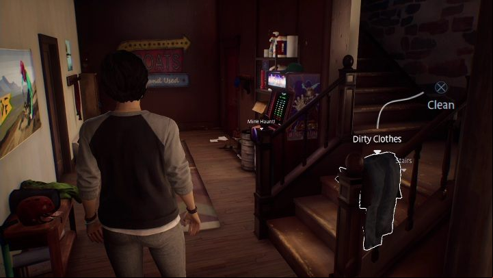 The last thing you need to do is getting the dirty clothes - Life is Strange True Colors: Time for yourself - walkthrough - Episode 2 Lanterns - Life is Strange True Colors Guide