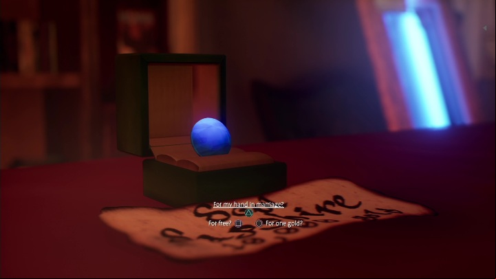 If you have read Steph's thoughts, you can also choose "For my hand in marriage - Life is Strange True Colors: LARP - walkthrough - Chapter 3 Monster or Mortal - Life is Strange True Colors Guide
