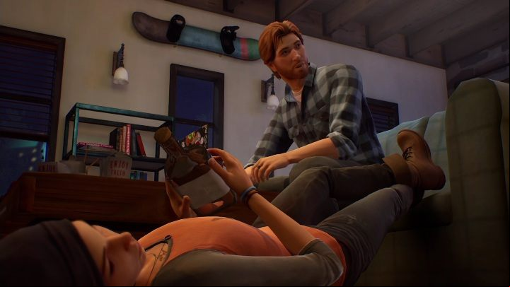 When you get back to the apartment, you'll see that your friends are feeling at home - Life is Strange True Colors: Pendrive - walkthrough - Chapter 3 Monster or Mortal - Life is Strange True Colors Guide