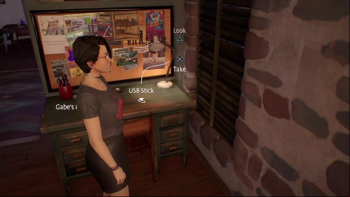 If you want to leave, go to your desk and pick up the pendrive - Life is Strange True Colors: Outside the festival - walkthrough - Chapter 4 Flicker - Life is Strange True Colors Guide