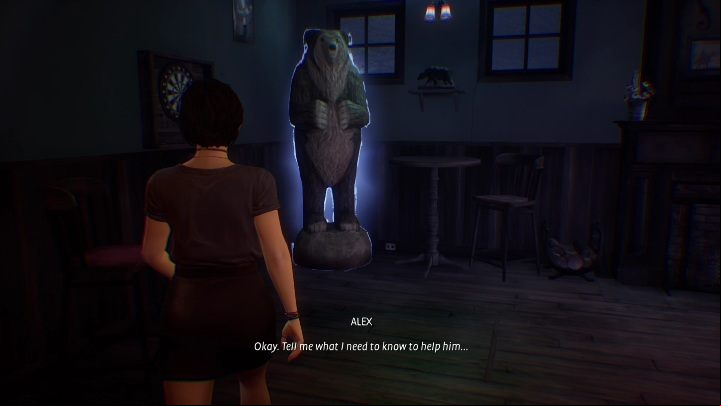 However, if you focus on his emotions, you will see three illuminated objects - Life is Strange True Colors: Outside the festival - walkthrough - Chapter 4 Flicker - Life is Strange True Colors Guide