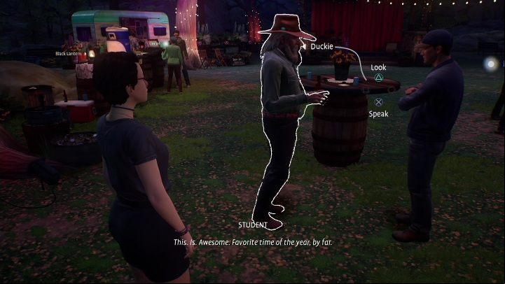 If you've managed to comfort a man, you'll find him on the festival - Life is Strange True Colors: Outside the festival - walkthrough - Chapter 4 Flicker - Life is Strange True Colors Guide