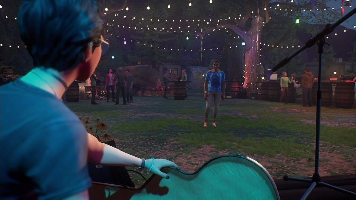 The end of this stage is a conversation with Charlotte - Life is Strange True Colors: Festival - walkthrough - Chapter 4 Flicker - Life is Strange True Colors Guide
