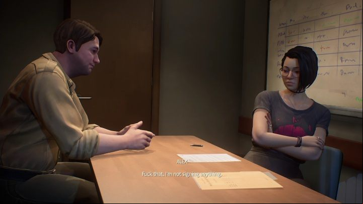 Pike asks you to sign a affidavit - Life is Strange True Colors: Police station - walkthrough - Chapter 4 Flicker - Life is Strange True Colors Guide