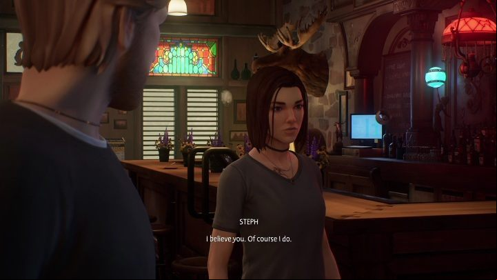 Steph will trust you and stand by your side as long as you have given her the rose before - Life is Strange True Colors: Confessing the truth - walkthrough - Chapter 5 Side B - Life is Strange True Colors Guide