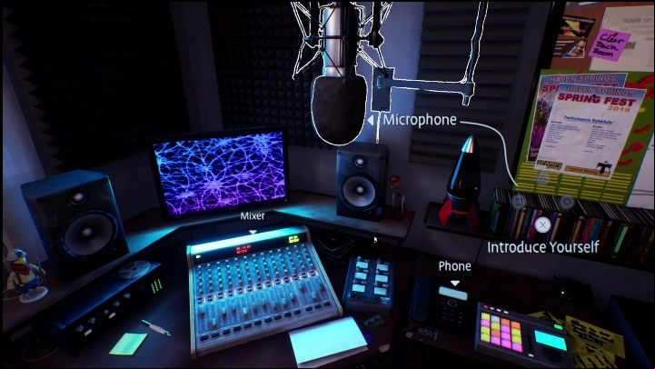 Start by turning on the microphone, this is an option that is available on your mixer - Life is Strange True Colors Wavelengths: Spring - walkthrough - Wavelengths DLC - Life is Strange True Colors Guide