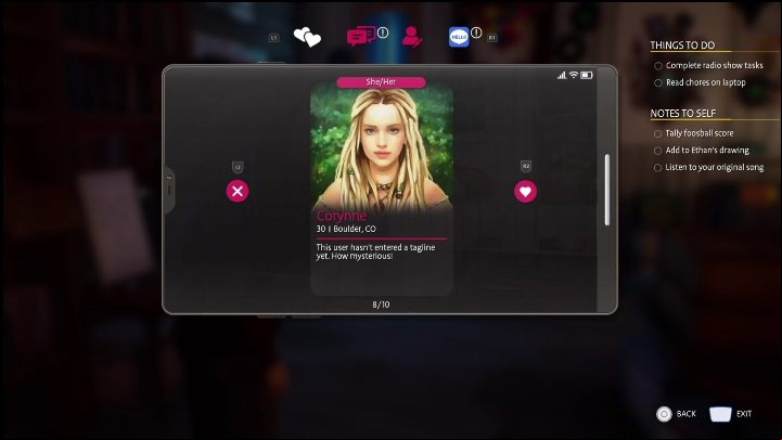 As soon as you finish your radio assignment, take a look at the dating app - Life is Strange True Colors Wavelengths: Autumn - walkthrough - Wavelengths DLC - Life is Strange True Colors Guide