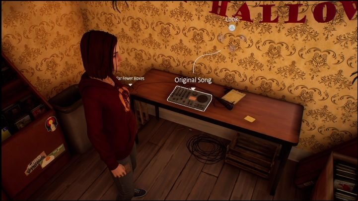 You'll find the tape of Steph's song in the room next to the cash , you'll have to look at the desk on the right wall - Life is Strange True Colors Wavelengths: Autumn - walkthrough - Wavelengths DLC - Life is Strange True Colors Guide