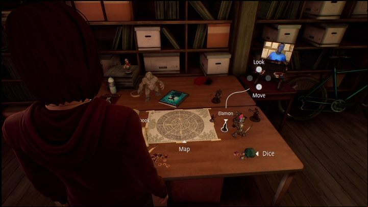 During the game you need to use three items: a cube, a notepad and a pawn representing a character - Life is Strange True Colors Wavelengths: Autumn - walkthrough - Wavelengths DLC - Life is Strange True Colors Guide