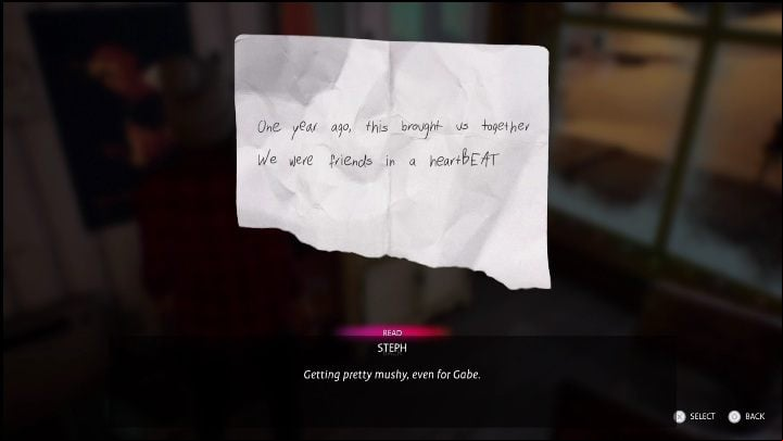 2nd hint is lying on a white dresser to the left of the front door - Life is Strange True Colors Wavelengths: Winter - walkthrough - Wavelengths DLC - Life is Strange True Colors Guide