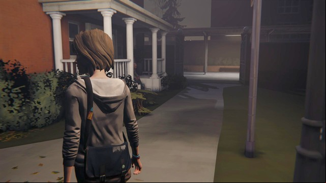 After the conversation with Dana leave the dormitories and head toward the parking lot - Life is Strange: Chaos Theory, Chapter 1 - Walkthrough - Life is Strange Game Guide & Walkthrough