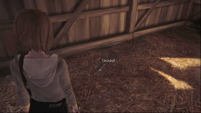 You will walk on the hay while exploring the shed - Life is Strange: Dark Room, Chapter 4 - Walkthrough - Life is Strange Game Guide & Walkthrough