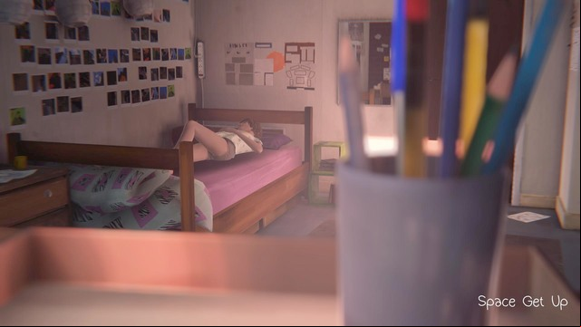 To wake up, you must mouse over the circle titled Snooze and then press and drag the cursor outside the circle - Life is Strange: Out of Time, Chapter 1 - Walkthrough - Life is Strange Game Guide & Walkthrough