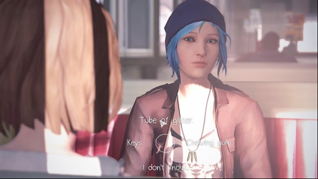 As soon as Chloe comes back, she will start a conversation about your supernatural abilities - Life is Strange: Out of Time, Chapter 2 - Walkthrough - Life is Strange Game Guide & Walkthrough