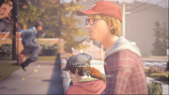 After talking to Brooke go and talk with Justin - Life is Strange: Chrysalis, Chapter 2 - Walkthrough - Life is Strange Game Guide & Walkthrough