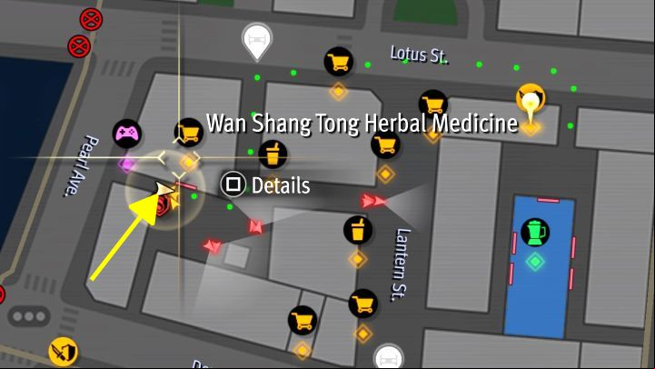 You can find a hanging ginseng mascot in Chinatown - Infinite Wealth: All Photo Rally in Downtown, Chinatown and District Five - Photos for Photo Rally - Like a Dragon Infinite Wealth Guide