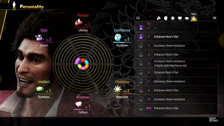 How to unlock: Raised all of Kasuga’s personality stats to max - Infinite Wealth: List of all Trophies / Achievements, trophy guide - Appendix - Like a Dragon Infinite Wealth Guide