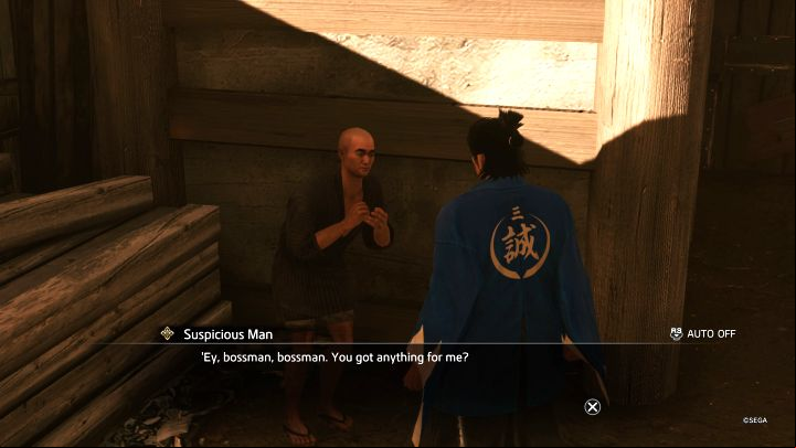 Mission Unlock: Travel to the northern exit from Mukurogai and find the Trash Dealer - you need to be at least on Chapter 4 - Like a Dragon Ishin: List of Substories in Mukurogai - Substories - Like a Dragon Ishin Guide