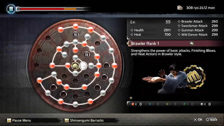 In each development tree, you will find skills that raise the rank of a given fighting style - Like a Dragon Ishin: List of best skills - Basics - Like a Dragon Ishin Guide