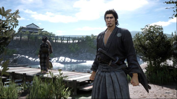 Once you've got the perfect shot, press Triangle/Y to hide the interface - Like a Dragon Ishin: Photo Mode - Appendix - Like a Dragon Ishin Guide