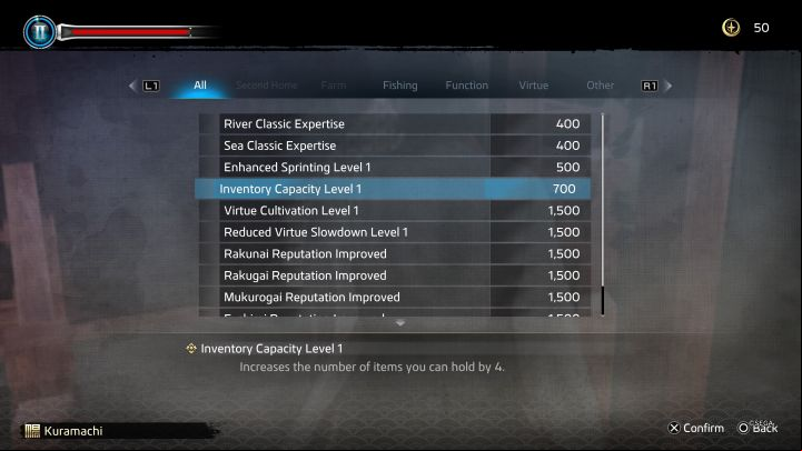 Inventory capacity can be increased - Like a Dragon Ishin: How to increase inventory capacity? - Ryoma and character development - Like a Dragon Ishin Guide