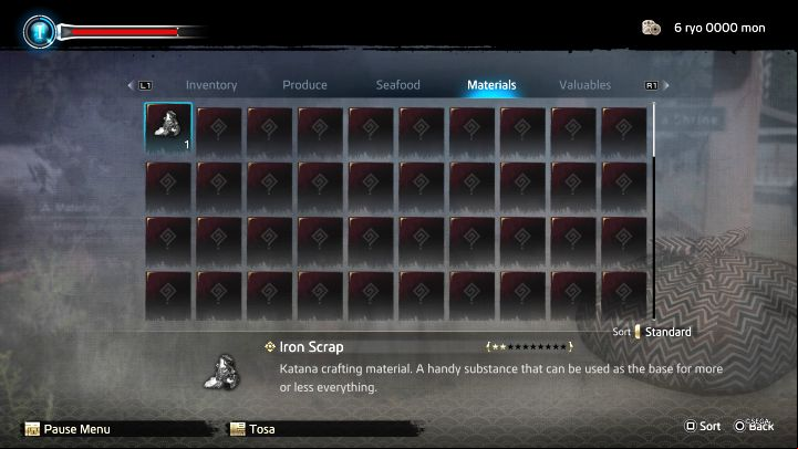 The inventory capacity doesn't apply to items stored outside of it - Like a Dragon Ishin: How to increase inventory capacity? - Ryoma and character development - Like a Dragon Ishin Guide