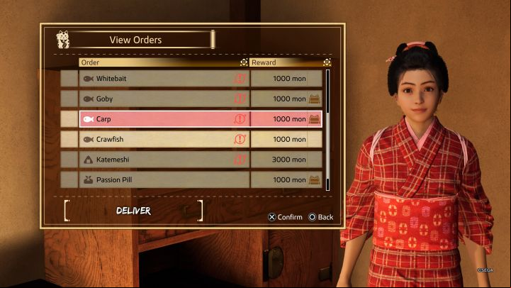 You can also try to fulfill other orders, but they are more time-consuming - Like a Dragon Ishin: Another Life - farm and Second Home - Secrets and activities - Like a Dragon Ishin Guide
