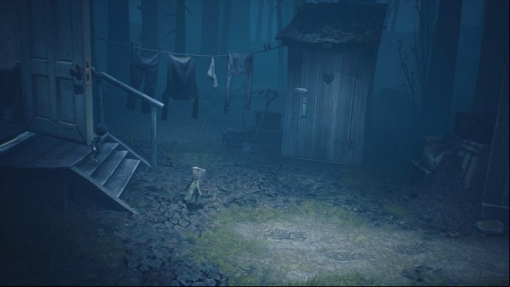 After leaving the cottage, you will reach another building - Little Nightmares 2: Escaping the Hunter - Chapter 1 walkthrough - Chapter 1 - Forest - Little Nightmares 2 Guide