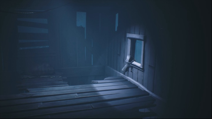 In the end, you will have to jump out the window to save your life - Little Nightmares 2: Escaping the Hunter - Chapter 1 walkthrough - Chapter 1 - Forest - Little Nightmares 2 Guide