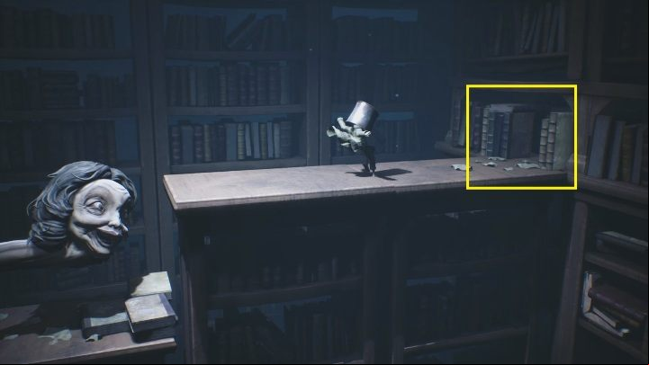 Don't stop, run right in between the books - Little Nightmares 2: The Library - Chapter 2 Orphanage walkthrough - Chapter 2 - Orphanage - Little Nightmares 2 Guide