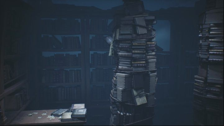 Start by climbing to the top of the first stack of books - Little Nightmares 2: The Library - Chapter 2 Orphanage walkthrough - Chapter 2 - Orphanage - Little Nightmares 2 Guide
