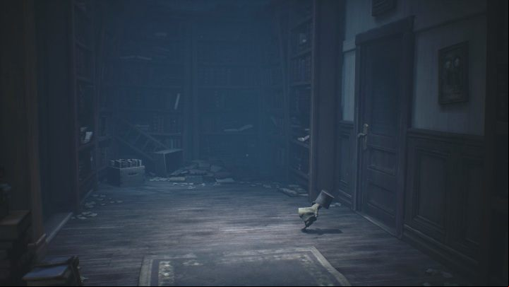 To get further, you must open the wooden door - Little Nightmares 2: The Library - Chapter 2 Orphanage walkthrough - Chapter 2 - Orphanage - Little Nightmares 2 Guide