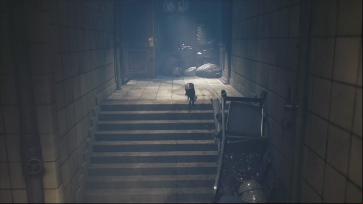 After opening the locked door, you will find yourself in the hallway, in front of the kitchen - Little Nightmares 2: Kitchen - Chapter 2 Orphanage walkthrough - Chapter 2 - Orphanage - Little Nightmares 2 Guide