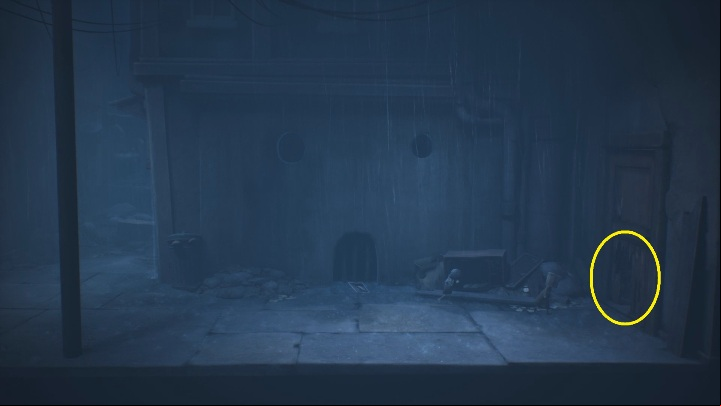 As you walk further, you will see a hole in the wall - Little Nightmares 2: Escape from School - Chapter 2 Orphanage walkthrough - Chapter 2 - Orphanage - Little Nightmares 2 Guide