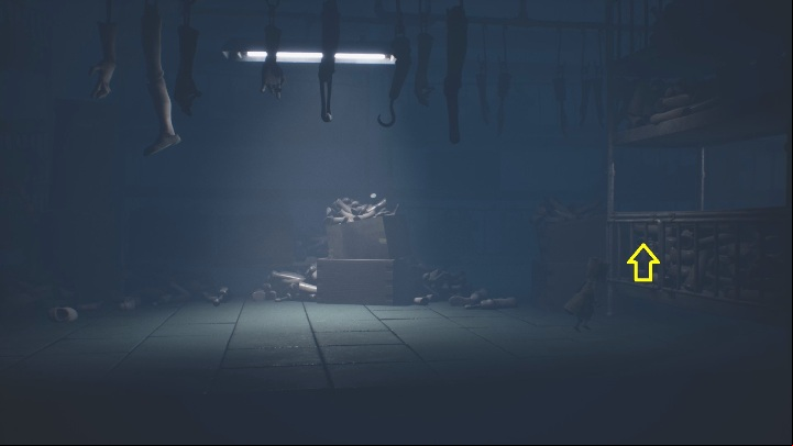 Jump over the shelves and try not to stop – you don't want anyone to attack you - Little Nightmares 2: Fuses - Chapter 3 Hospital walkthrough - Chapter 3 - Hospital - Little Nightmares 2 Guide