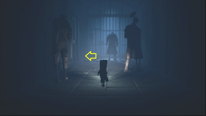 As you continue walking, you must the mannequins and head to the room on the left - Little Nightmares 2: Fuses - Chapter 3 Hospital walkthrough - Chapter 3 - Hospital - Little Nightmares 2 Guide