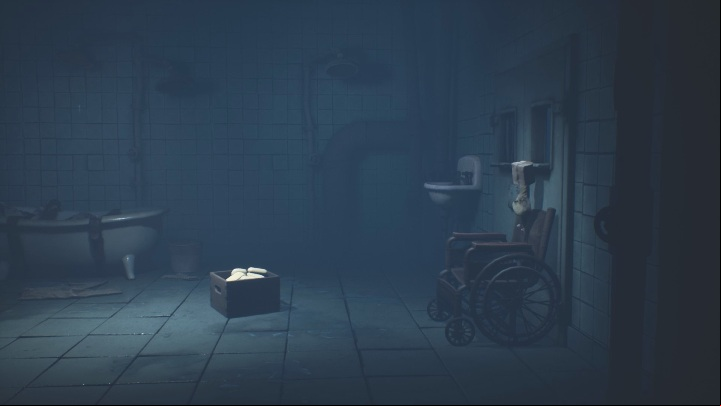 After moving the wheelchair to the door, simply jump through the opening and you will find yourself in the next room - Little Nightmares 2: Fuses - Chapter 3 Hospital walkthrough - Chapter 3 - Hospital - Little Nightmares 2 Guide