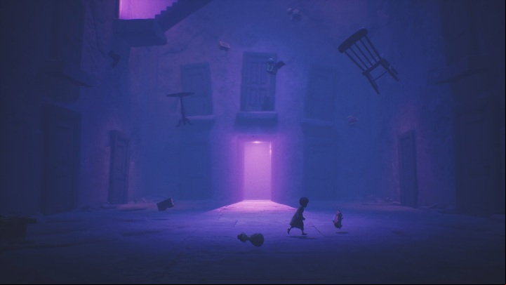 At first you will end up in a courtyard - Little Nightmares 2: Door Puzzles - Chapter 5 walkthrough - Chapter 5 - The Signal Tower - Little Nightmares 2 Guide