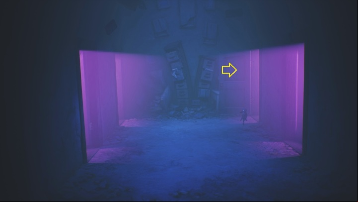 Your next task is to run into the back door on the right - Little Nightmares 2: Door Puzzles - Chapter 5 walkthrough - Chapter 5 - The Signal Tower - Little Nightmares 2 Guide