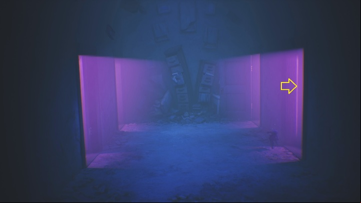 Already the last one, this time the front door on the right - Little Nightmares 2: Door Puzzles - Chapter 5 walkthrough - Chapter 5 - The Signal Tower - Little Nightmares 2 Guide