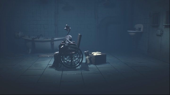 At first, a wheelchair may seem unmovable to you - Little Nightmares 2: Wheelchair puzzle - how to get out? - Puzzles - Little Nightmares 2 Guide