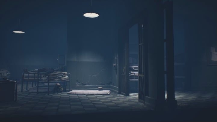 Hide under the bed when the door opens - Little Nightmares 2: Escape - Chapter 3 Hospital walkthrough - Chapter 3 - Hospital - Little Nightmares 2 Guide